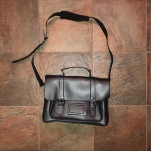 Aldo Faux Leather Laptop/Messenger Bag